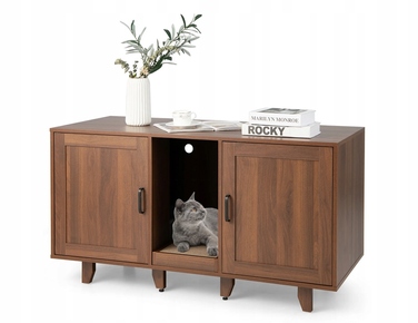 Будиночок для кота Costway, коричневий, прямокутний, 120 x 52 x 65 см