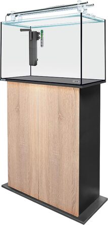 Акваріумний комплект sera AquaTank 160 л з акриловим тримачем і тумбою 100 см Sonoma Oak, LED освітлення, внутрішній фільтр і нагрівач