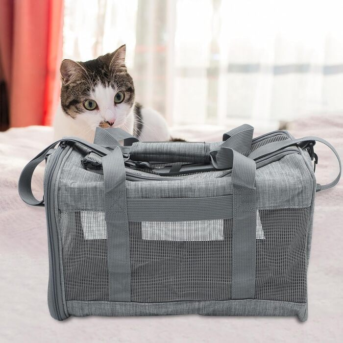 Транспортна сумка для котів Muelodsic: складана, дихаюча сітка, водонепроникна, містка