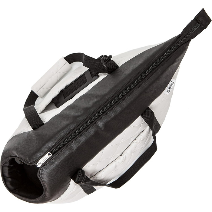 Сумка-переноска для собак та котів з екошкіри, до 2,5 кг, білий колір