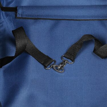 Дитяча коляска для собак та котів Homewell, складана, до 20 кг, з сумкою та підсклянником (блакитна)