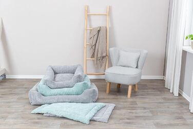 Ортопедичне ліжко для собак TRIXIE Vital Jonna, 60x50 см, сірий колір - м'яке ліжко з Memory Foam для старших собак, захищає суглоби, комфортне та розслаблююче