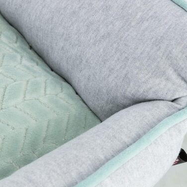 Ліжко для собак TRIXIE Junior 50x40 см сірий/м'ятний - м'яке міні-ліжко для цуценят, кошик для маленьких собак, з неслизьким покриттям