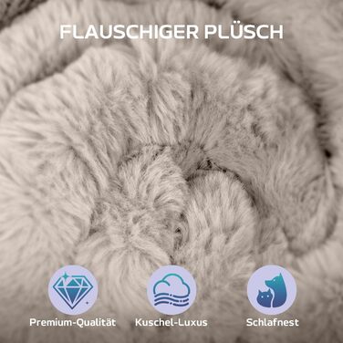 М'яке ліжко для собак Mora Pets: тепла, зручна, миюча, 91 x 60.5 см, коричневий колір