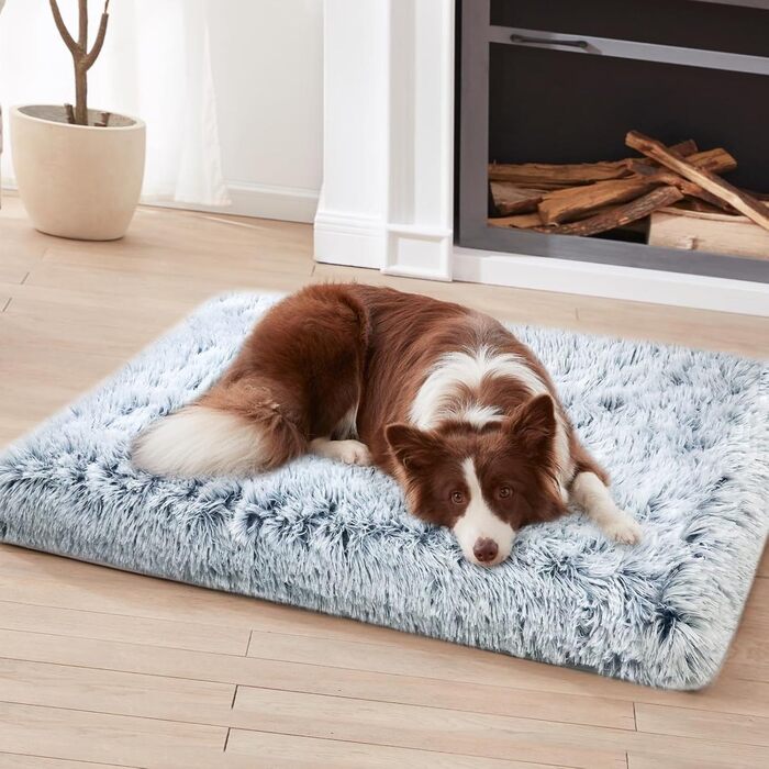 М'яке ортопедичне ліжко для собак DONWEI, 75x50x6 см, сірого кольору, знімний чохол, неслизьке, для клітки