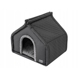 Маленька будка для собак або котів, лежак з дахом та матрацом, 42x32 см