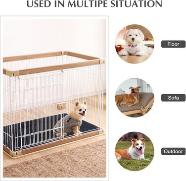 Ортопедичне ліжко для собак BVAGSS, миється, м'яке, тепле, для маленьких, середніх та великих собак, 76x50x4 см, сірий