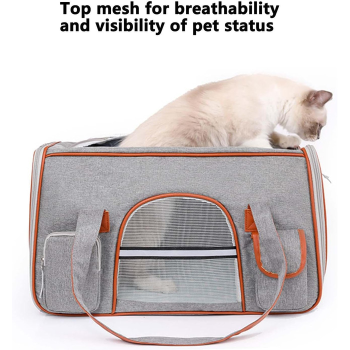 Транспортна переноска для собак та котів, складна, для подорожей в авто, сумка-переноска для тварин