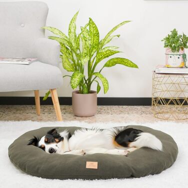 Крісло-ліжко для собак та котів Ferplast Relax Microfleece, 100 x 63 см, сіре, з м'якої мікрофлісу, миється