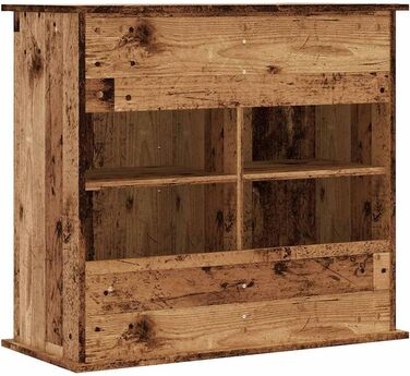 Підставка для акваріума VidaXL з імітацією старого дерева, 81x36x73 см, ДСП