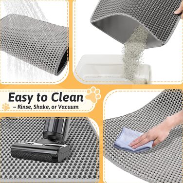 Килимок для котячого туалету самоочисний сірий