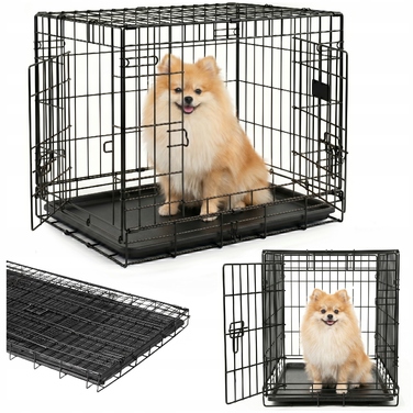 Металева клітка для малих собак Be-Active.pl, 44 x 61,5 x 52 см