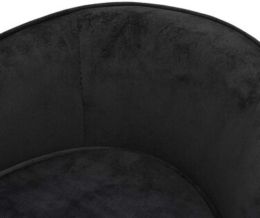 Софа для собак VidaXL чорна 69x49x40 см, м'яке ліжко для собак/кішок