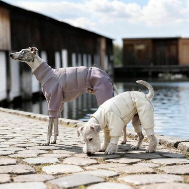 Зимовий теплий куртка для собак з отвором для повідка. Вітростійкий зимовий одяг для маленьких, середніх та великих собак (25N016 Білий, XL)
