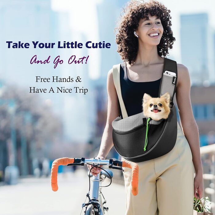 Парник для собак Pawaboo L, чорний: переноска для вигулу та подорожей