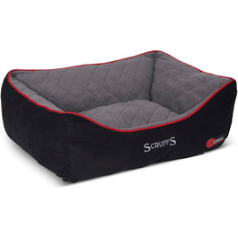 Термальне ліжко для собак Scruffs Box S, чорне