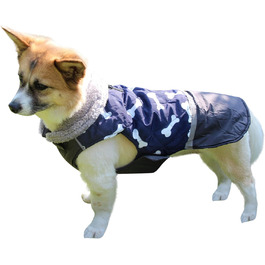 Теплий водонепроникний зимовий накидка для собак, блакитний, розмір S - JoyDaog