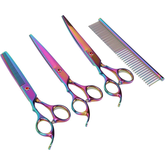 Набір професійних ножиць для грумінгу собак, нержавіюча сталь, для дому та салону