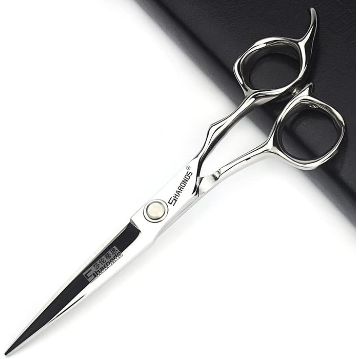 Професійний набір перукарських ножиць SHARONDS 6 дюймів для перукарів та дому, гострі ножиці з нержавіючої сталі (V-подібні зубці), 2 шт.