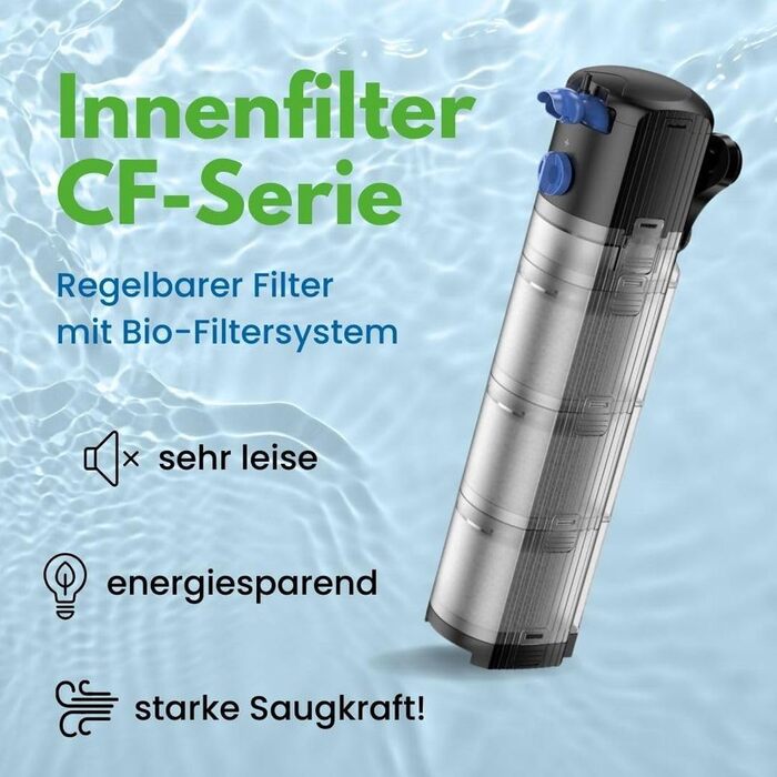 Внутрішній фільтр для акваріума AquaOne CF-700S, регульований, для акваріумів до 150 л, продуктивність 500 л/год, для прісної та морської води