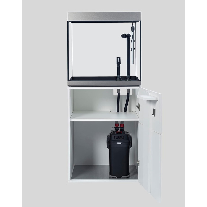 Набір акваріум Fluval Siena 160, 166 л з білою тумбою