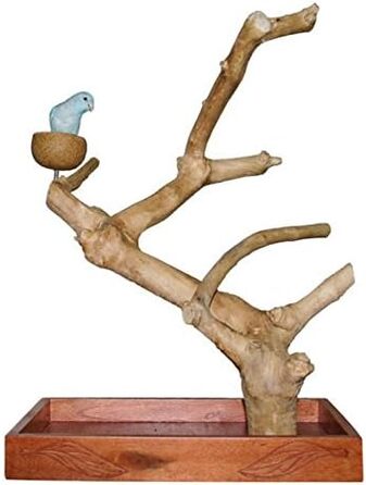 Стіл-підставка Wagner's Java Tree з кавового дерева для великих папуг та папуг