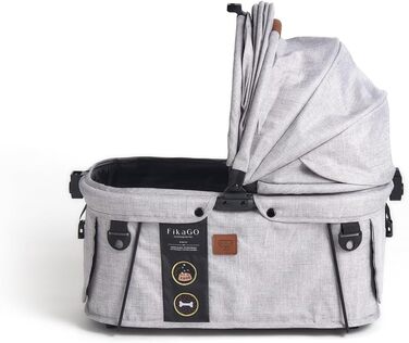 FIKAGO Сумка-переноска для собак та котів Sway – стильна, безпечна та складана переноска для тварин (Сірий Хаскі)