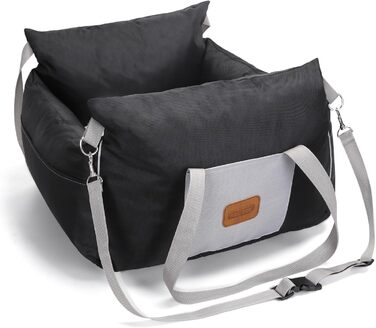 Автокрісло для собак Nobleza: зручне та миється, з кишеньками та двостороннім матрацом, L58x56x33 см, Oxford, на всі сезони