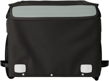 Причіп для велосипеда, переноска для собак, чорно-сірий, 30 кг, для щоденного транспортування, легко монтується