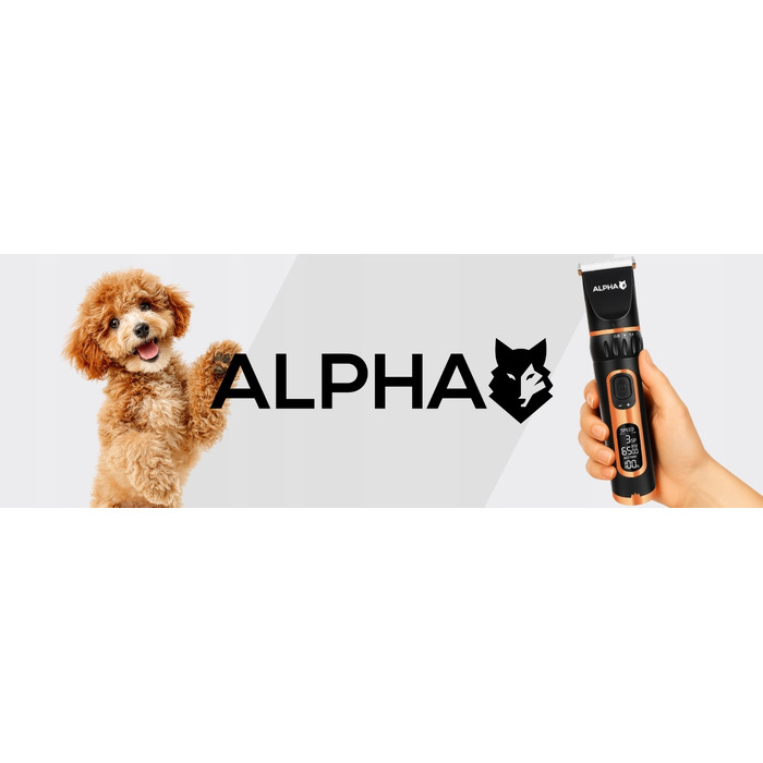 Професійна машинка для стрижки собак 9в1 ALPHA — тример для лап та гігієнічного догляду
