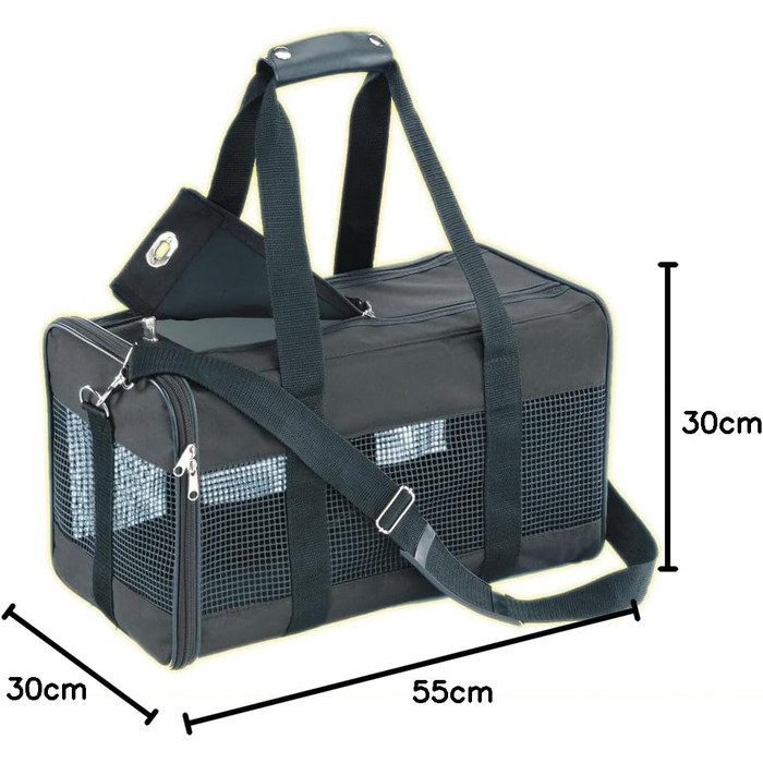 Сумка Nobby Tasche SILAN чорна, 44 x 27 x 25 см, 1 шт. (розміри упаковки: 53 x 30 x 53 см)