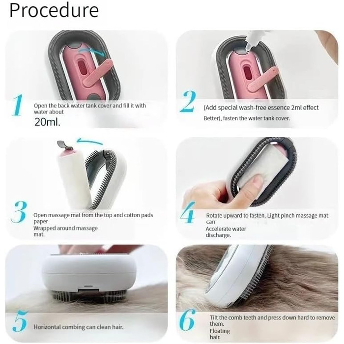 Бурштук для догляду за шерстю котів та собак: щітка для довгошерстих та короткошерстих, гребінець для тварин, видалення шерсті, масаж