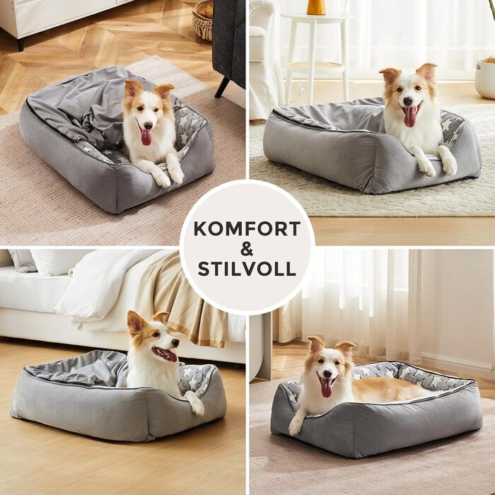 Крісло-будиночок для собак та котів, маленьке, 53x50x17 см, сіре. Знімний коврик, м'яке та тепле, з високими бортиками, придатне для маленьких собак та котів, легко миється.