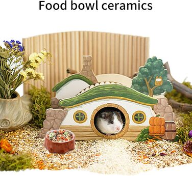 Миска для тварин ANMOO: керамічна годівниця для хом'яків, щурів та інших дрібних тварин