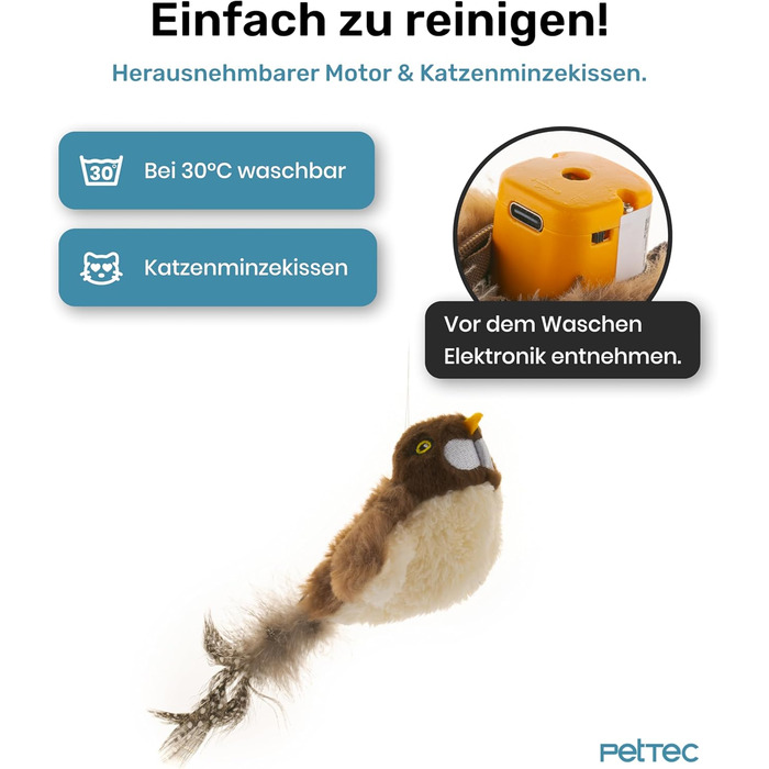 Інтерактивна іграшка для котів PetTec® з лазерною указкою - автоматична, електрична, 24/7 зайнятість