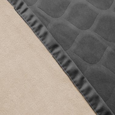 Водонепроникний килимок для собак 80x100 см, Outdoor, миється, для великих собак, м'який, двосторонній, захист дивану, сірий+бежевий, темно-сірий + бежевий