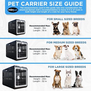 Mirapet США переноска для котів і собак 55,9 см, складана, жорсткий пластик, 360° вентиляція, для дому та вулиці
