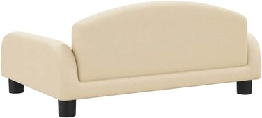 Крісло-ліжко для собак, м'яке ліжко для собак, лежанка для тварин, лежанка для котів, кремовий колір, 70 x 45 x 30 см