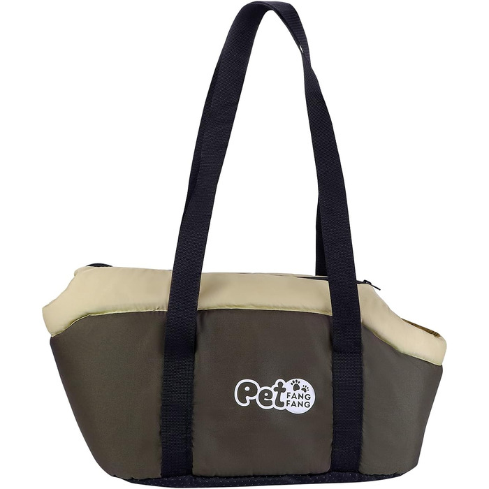 Переноска для собак та котів великої місткості, зимова, складана, дихаюча, регульована, для тварин до 5 кг (колір: коричневий)