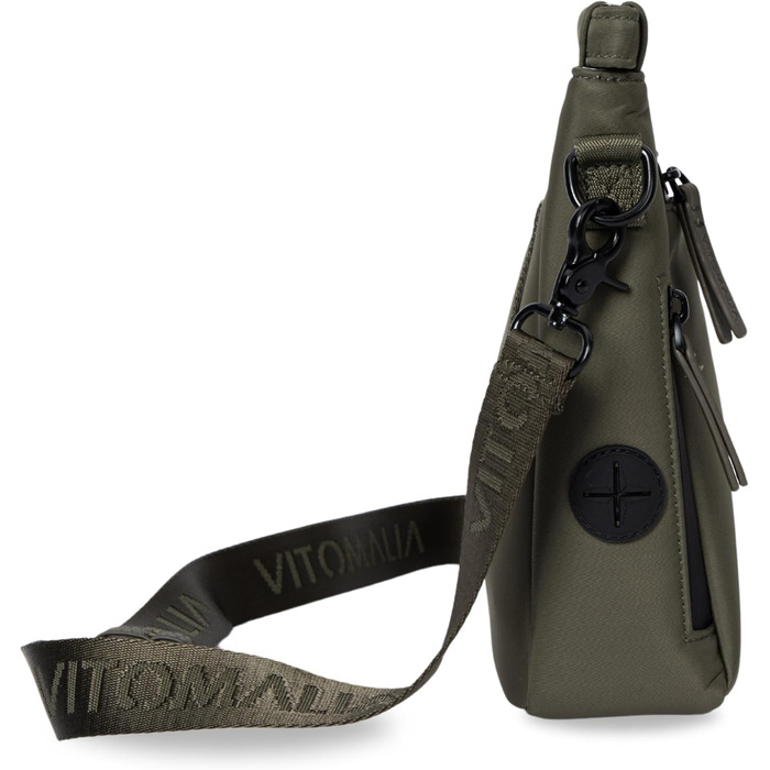 Сумка для собак Deluxe: багатофункціональна сумка через плече з кишенями для ласощів, повідка, корму, диспенсер для відходів та магнітним закриттям - ідеальна для прогулянок та тренувань (Хакі)