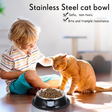 Кігтечки для котів Hillban з нержавіючої сталі SSS, з гумовим дном, неслизькі, для дрібних тварин, стекуються, набір 10 шт.