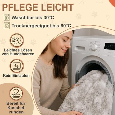 М'яка водонепроникна ковдра для собак, антиковзаюча та пральна - тепла ковдра для маленьких та середніх собак для дивану, авто та лежанки. Small