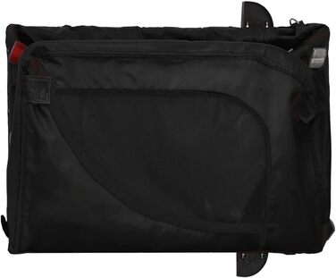 Причіп для велосипеда, переноска для собак, чорний (124x53x53 см)