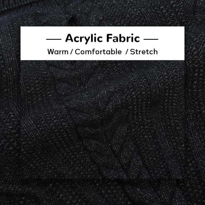 Чорний пуловер для котів та собак, теплий, з отвором для повідка, розміри S, XXL