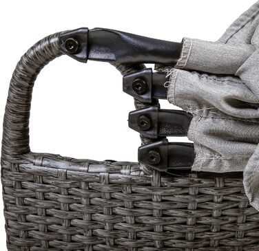 Greemotion лежанка для собак з дахом та подушкою, сірий колір, 79 x 83 x 56 см