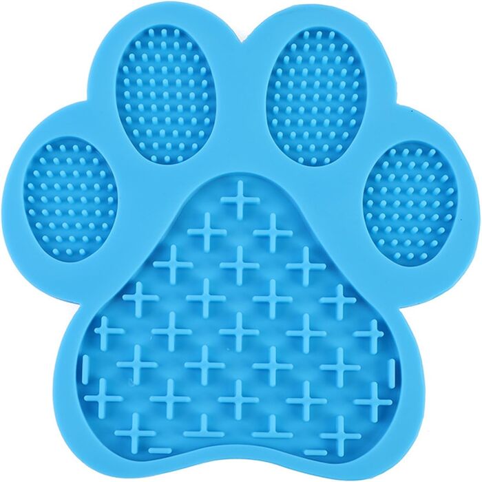 Силіконова килимок-іграшка для собак, антиковзкий, для зменшення тривоги та повільного годування (Блакитний)