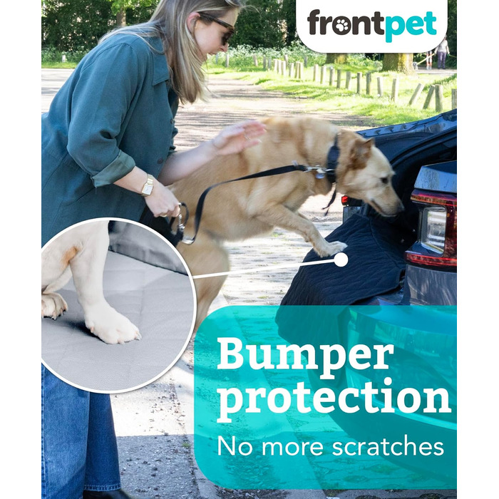 Захисний коврик у багажник для собак FrontPet, універсальний, великий (35'L x 40'W), сірий