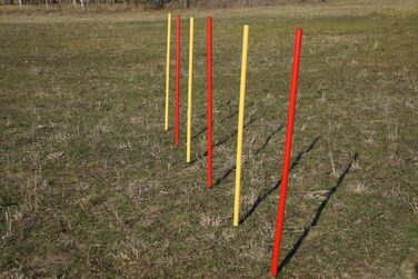 Набір для тренувань Wuzzmann Agility: жовто-червоні гнучкі стійки (6)