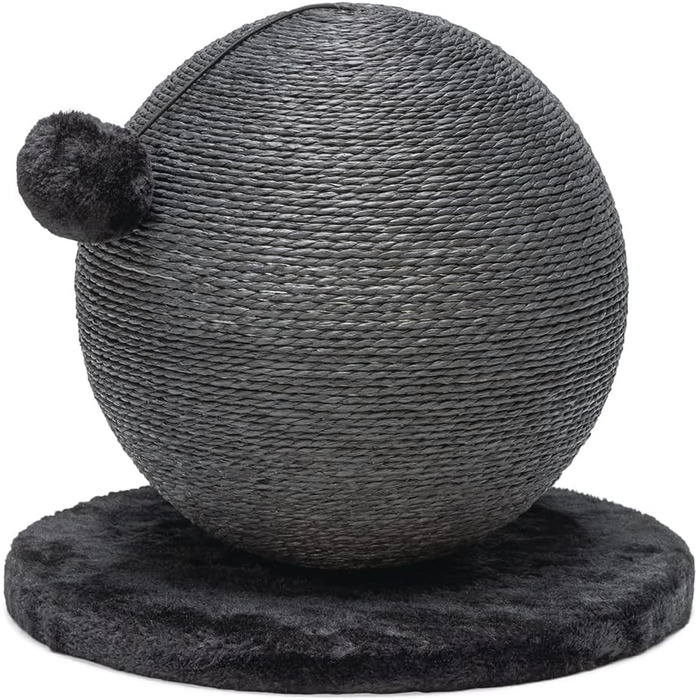 Karlie Kratzball Bolly - іграшка-дряпалка для котів, 30,5 x 30,5 x 28 см, чорний колір
