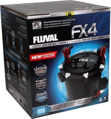 Зовнішній фільтр Fluval FX4 для акваріумів до 1000 л, високопродуктивний